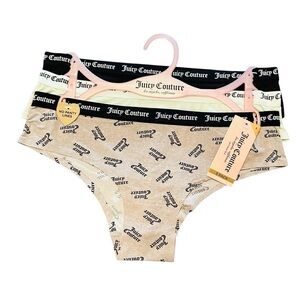 NWT Juicy Couture 3-Pack Underwear Panties Bundle